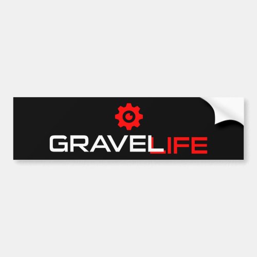 Gravel Life Cycling Bumper Sticker