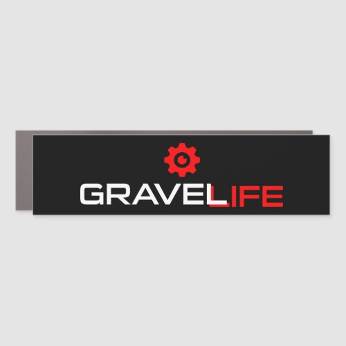 Gravel Life Cycling Car Magnet