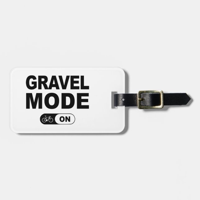 Gravel Mode On Luggage Tag (Front Horizontal)