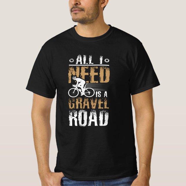 Gravel Road Gravel Bike T-Shirt (Front)