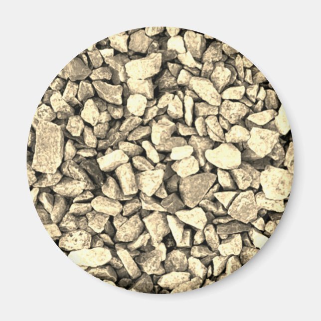 Gravel rocks texture pattern magnet (Front)