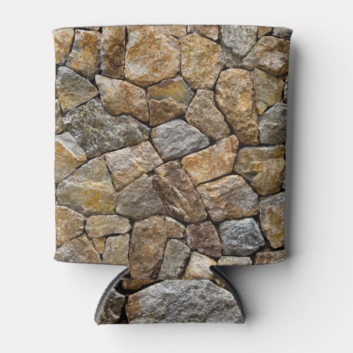 Gravel Stone Wall Decorative Design Can Cooler