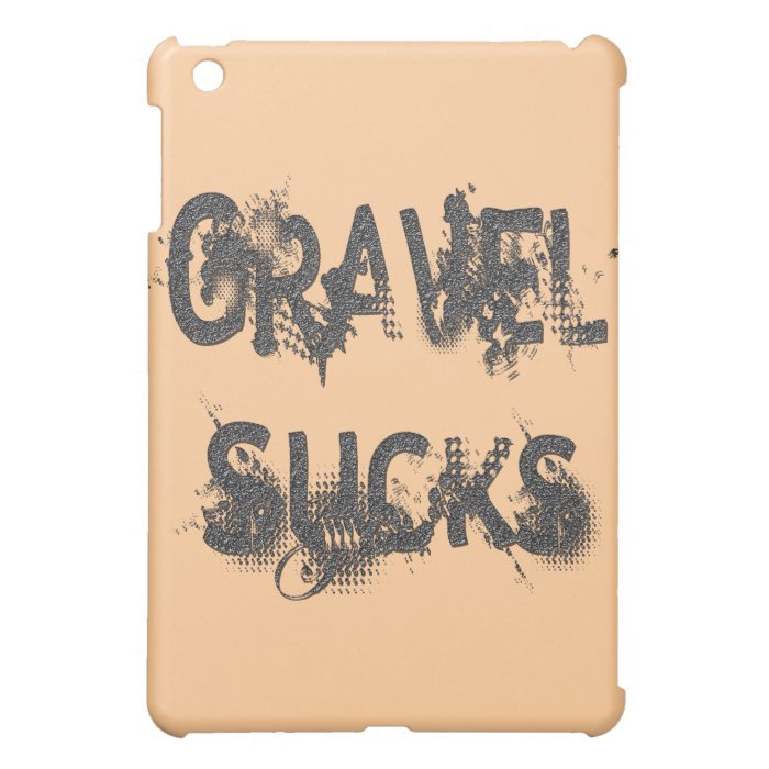 Gravel Sucks gray iPad Mini Case