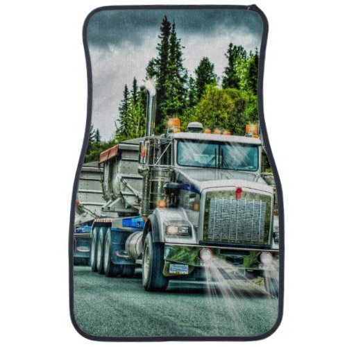 Gravel Truck Lorry Truckers Big Rig Car Floor Mat