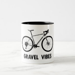 Gravel Vibes Cycling Two-Tone Coffee Mug