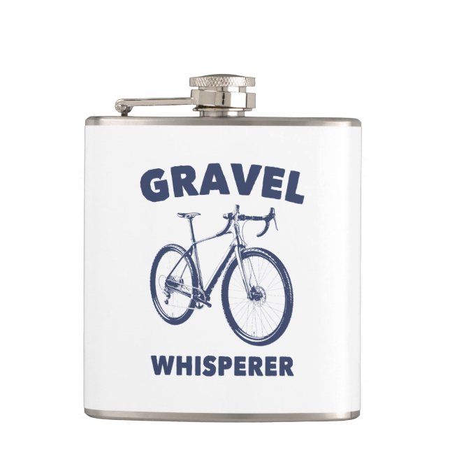 Gravel Whisperer Flask (Front)
