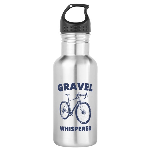 Gravel Whisperer Stainless Steel Water Bottle (Front)