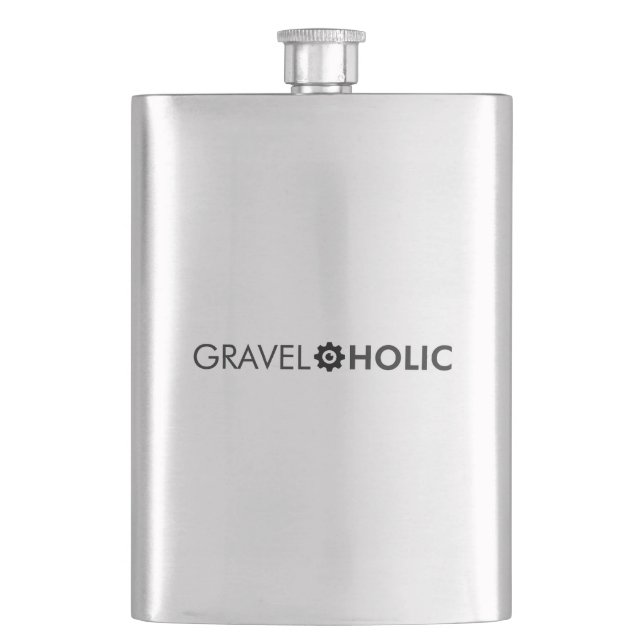 Gravelaholic Gravel Cycling Flask (Front)
