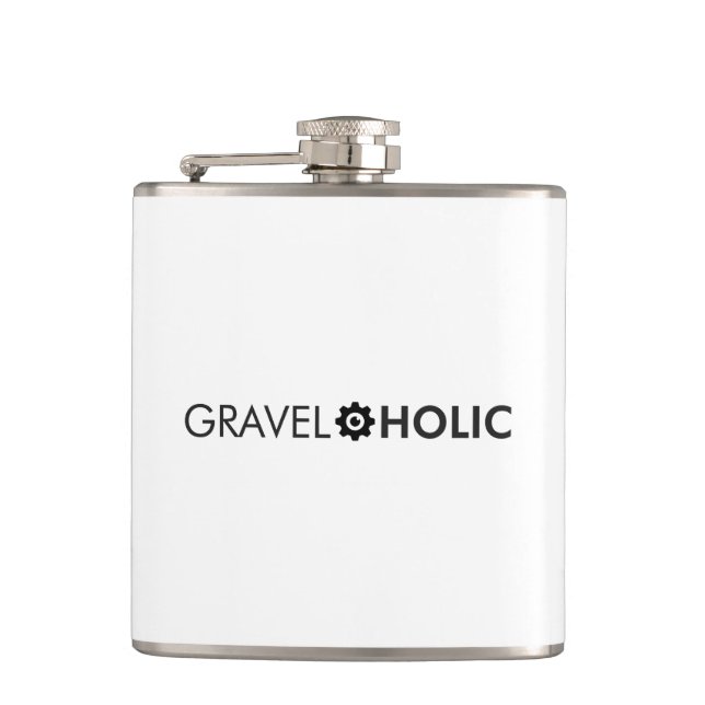 Gravelaholic Gravel Cycling Flask (Front)