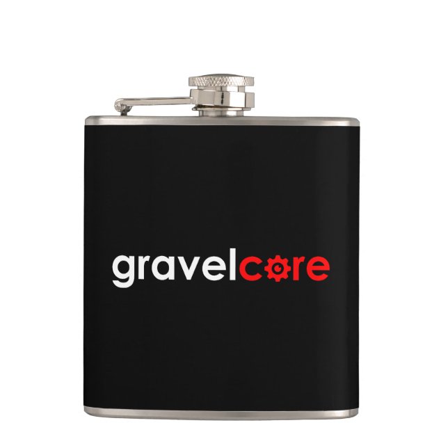 Gravelcore Gravel Cycling Flask (Front)