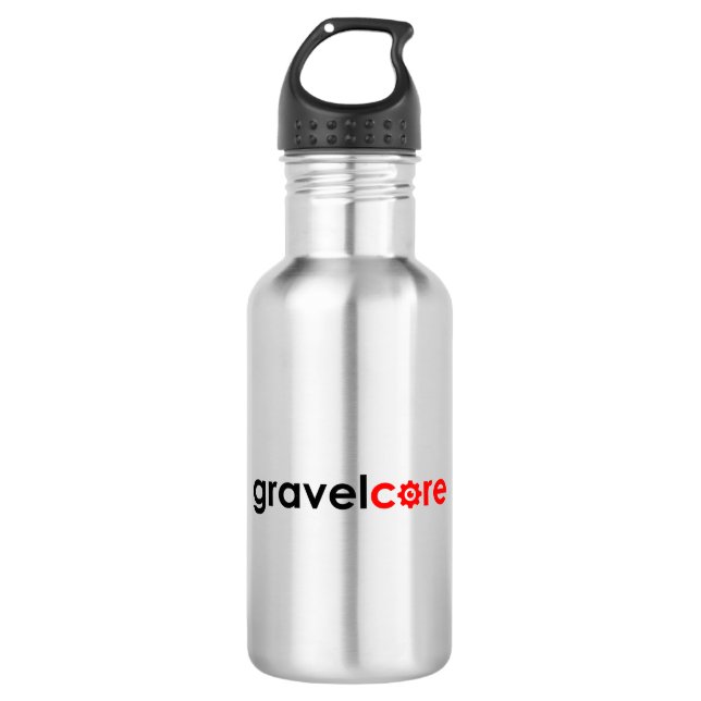 Gravelcore Gravel Cycling Stainless Steel Water Bottle (Front)