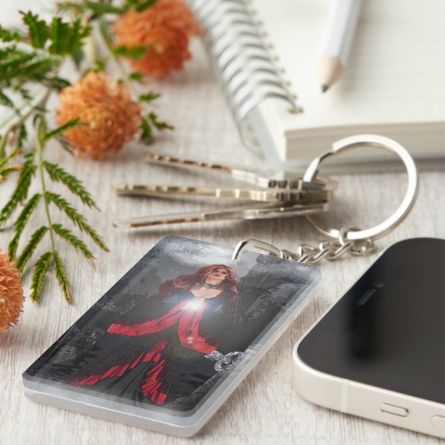 Gravelight Enchantress Keychain (Front Right)