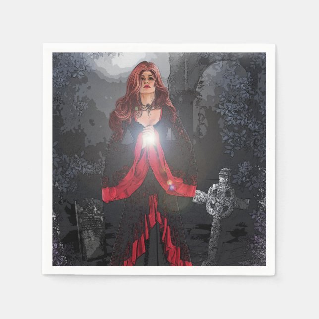 Gravelight Enchantress Napkins (Front)