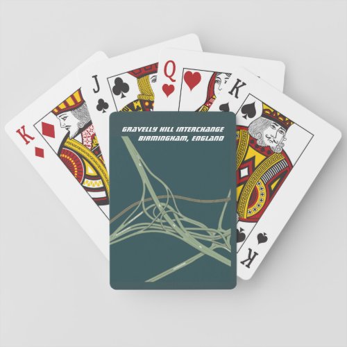 Gravelly Hill Interchange Birmingham England Poker Cards