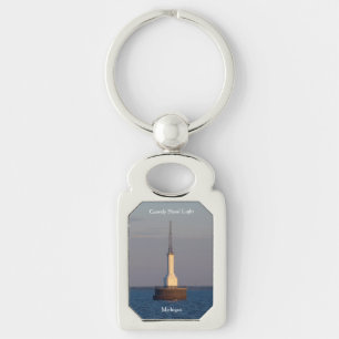 Gravely Shoal Light metal key chain
