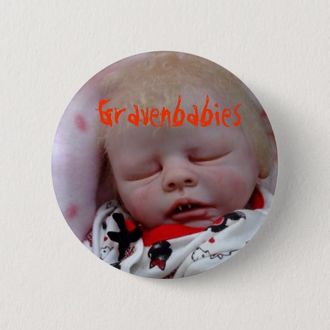 Gravenbabies Horror doll Button (Front)
