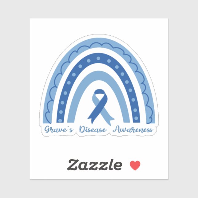 Graves’ Disease Awareness Rainbow Sticker (Sheet)