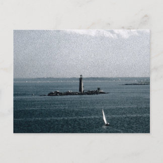 Graves Light in Boston Harbor Postcard