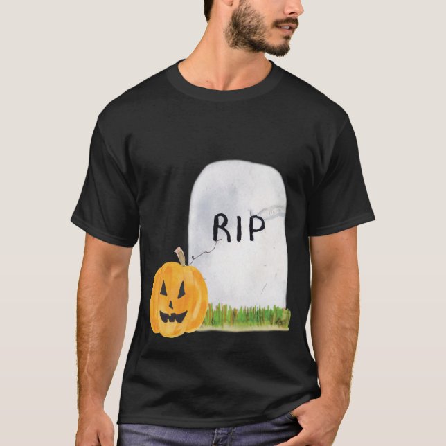 Gravestone and Jack-o-Latern T-Shirt (Front)