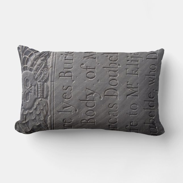 gravestone background lumbar pillow (Front)