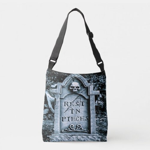 Gravestone Grave Halloween Crossbody Bag