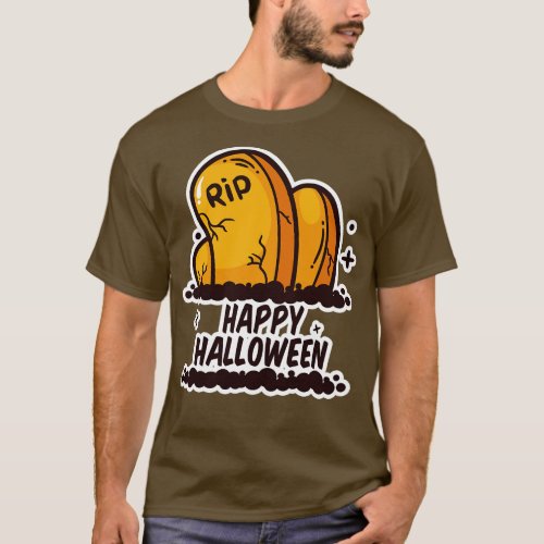 Gravestone RIP Halloween T_Shirt