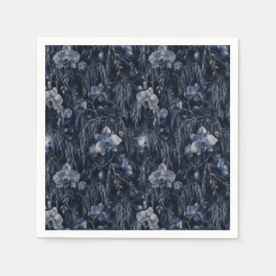 Graveyard Frost Ghost Orchids & Weeping Willow Napkins