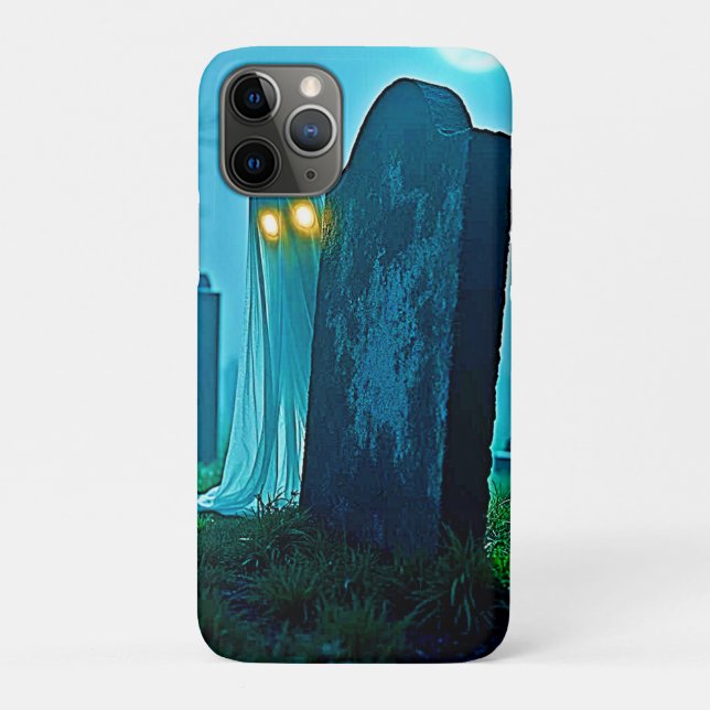 Graveyard Ghost's Eerie Glimpse Case-Mate iPhone Case (Back)
