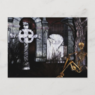 graveyard Halloween card