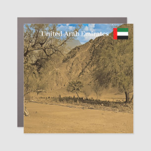 Graveyard in the Hajar mountains of the UAE Car Magnet
