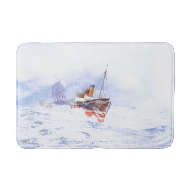 "Graveyard of Ships" Bathroom Mat (Front)