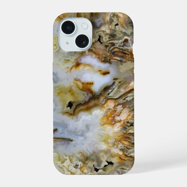 Graveyard Plume Agate Design Iphone Case (Back)