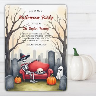 Graveyard Skeleton Ghost Costume Halloween Party