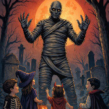 Graveyard Trick‑or‑Treat Mummy
