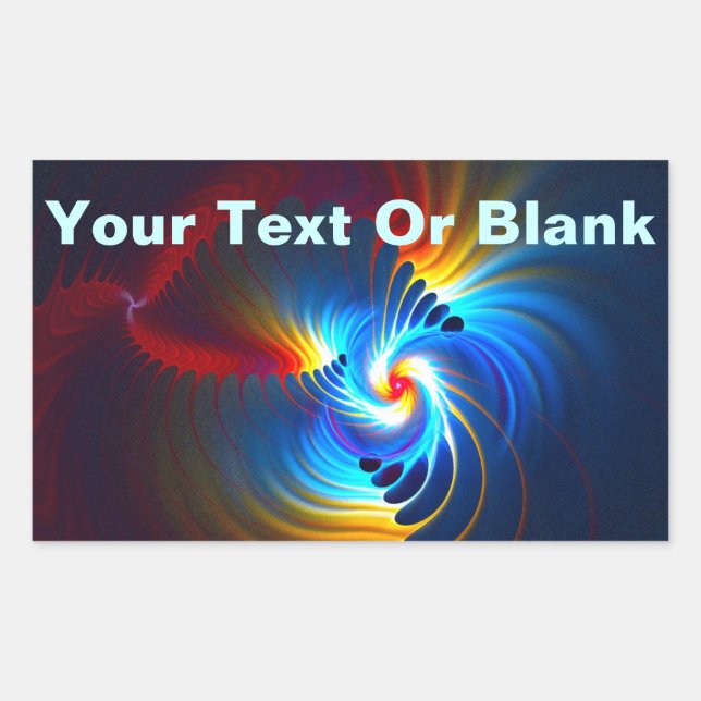 Gravitational Blueshift Rectangular Sticker (Front)