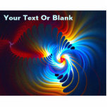 Gravitational Blueshift Statuette<br><div class="desc">A multi-colored, fractal representation of gravitational blueshifting; the shifting of light toward the blue end of the spectrum that occurs as photons become more energetic when falling into a gravity well. Add your own text. Unlike the more commonly known Doppler blueshift, an apparent effect which is the result of motion...</div>
