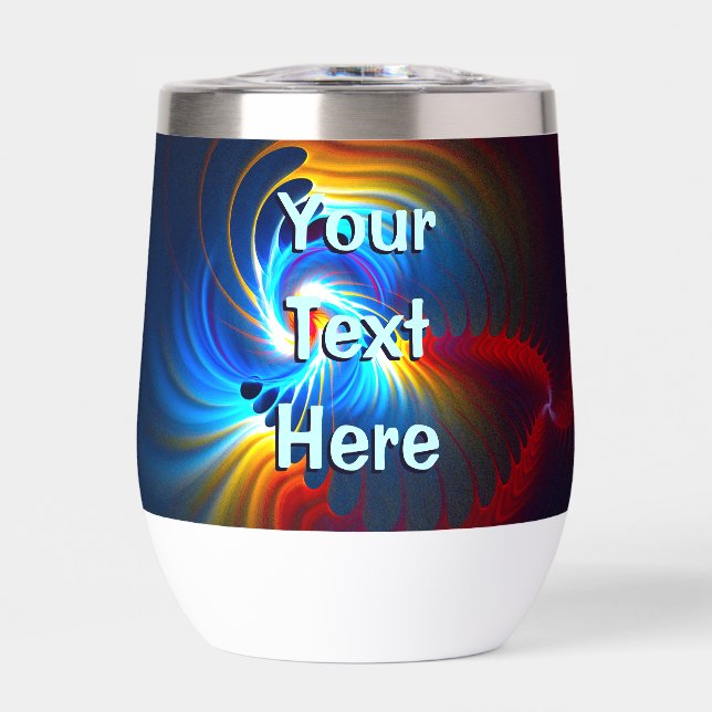 Gravitational Blueshift Thermal Wine Tumbler (Front)