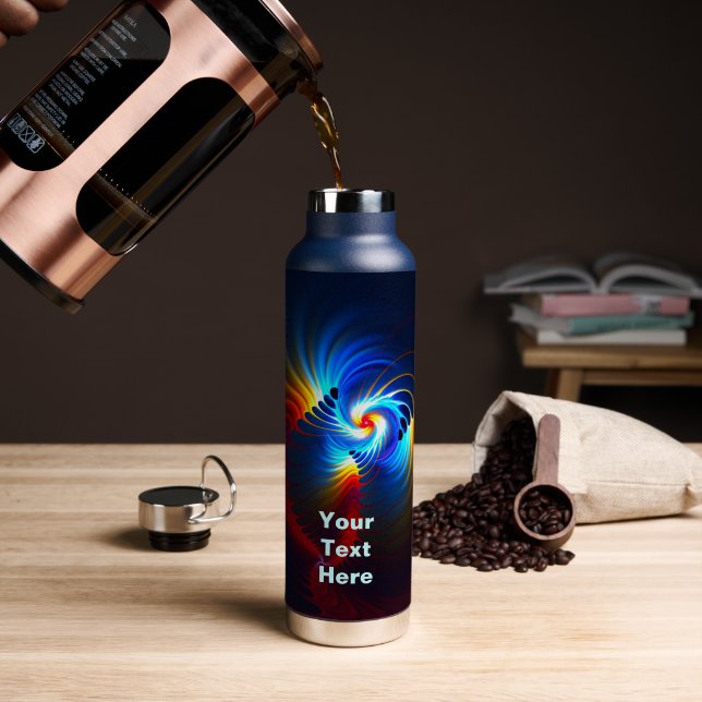 Gravitational Blueshift Water Bottle (Coffee (Rotated))