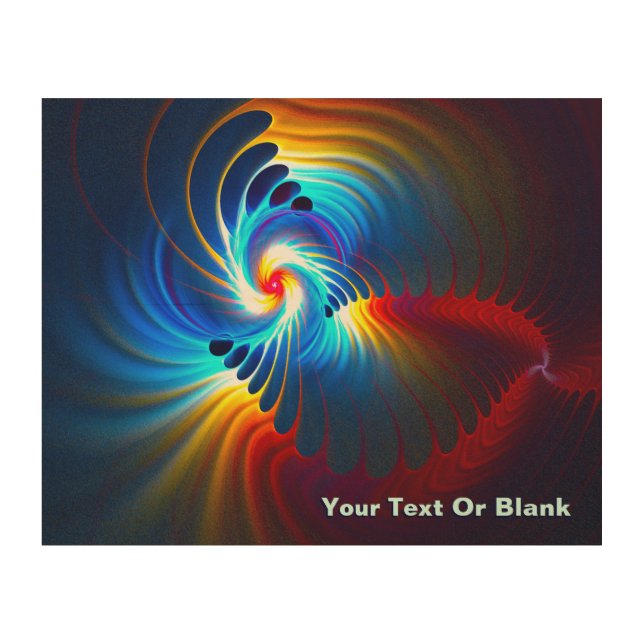 Gravitational Blueshift Wood Wall Art (Front)