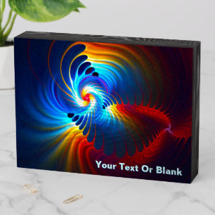 Gravitational Blueshift Wooden Box Sign