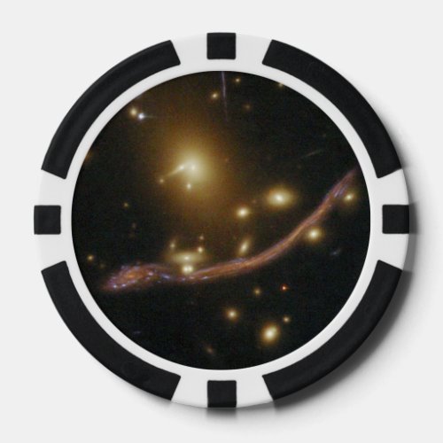 Gravitational Lens Detail in Abell 370 Poker Chips
