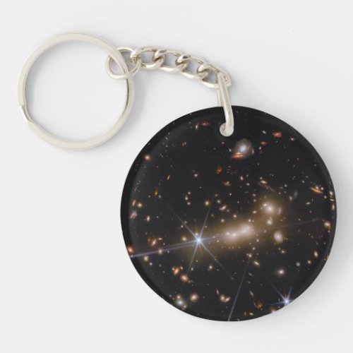 Gravitational Lensing Effect  MACS0647  JWST Keychain