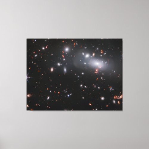 Gravitational Lensing  Galaxy Cluster RX J2129   Canvas Print