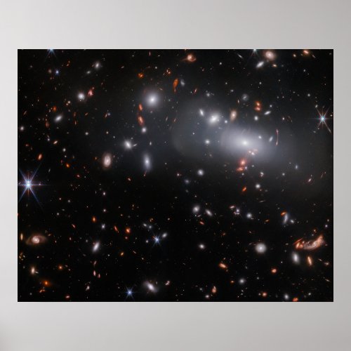 Gravitational Lensing  Galaxy Cluster RX J2129   Poster