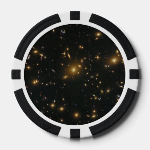 Gravitational Lensing in Galaxy Cluster Abell 370 Poker Chips