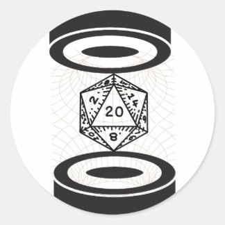 Gravitational Roll Classic Round Sticker