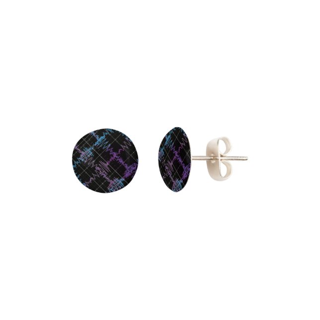 Gravitational Waves Stud Earrings (Angled)