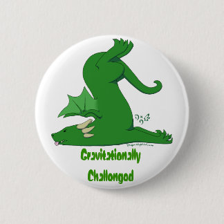 Gravitationally Challenged Dragon Pinback Button