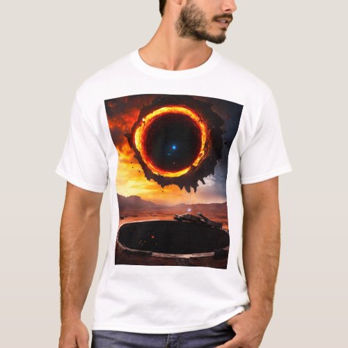 Graviton Garb Where Fashion Defies Gravity T_Shirt