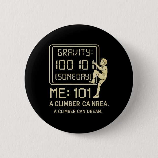 Gravity100 Me101 Climbing Scoreboard Graphic  Button (Front)